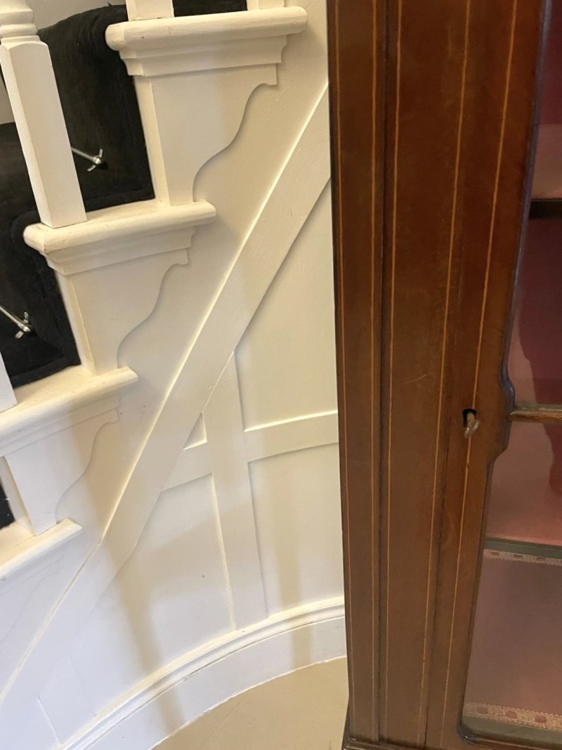 Antique Edwardian Quality Mahogany Inlaid Display Cabinet - Image 8